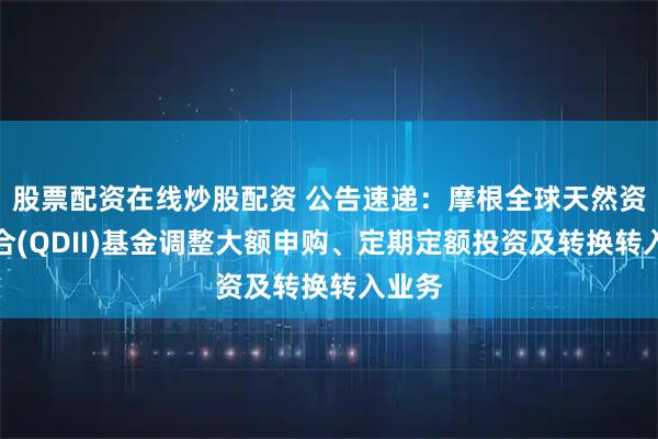 股票配资在线炒股配资 公告速递：摩根全球天然资源混合(QDII)基金调整大额申购、定期定额投资及转换转入业务