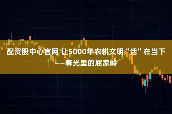 配资股中心官网 让5000年农耕文明“活”在当下——春光里的屈家岭